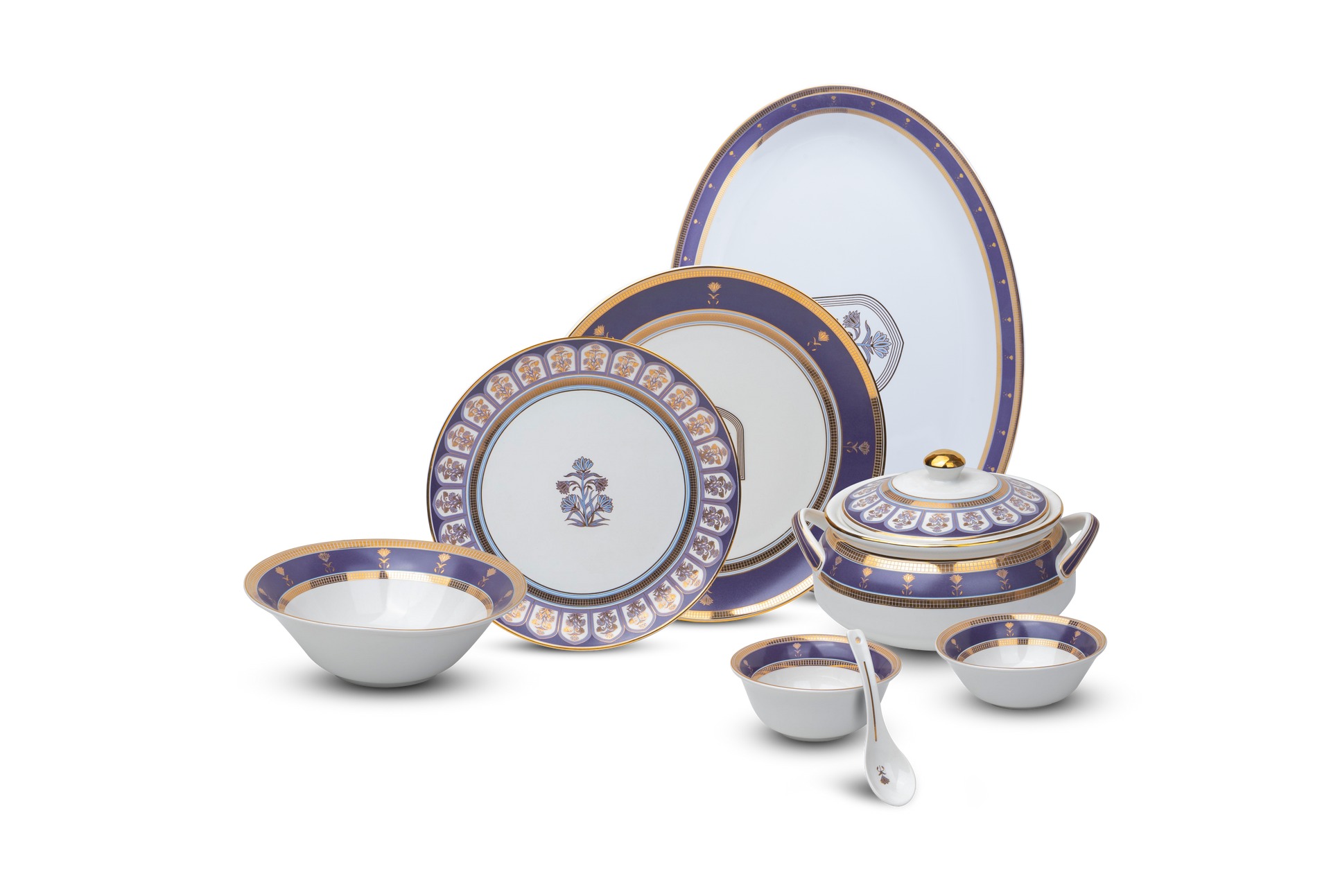 Neel Kamal Dinner Set – 35 Pcs