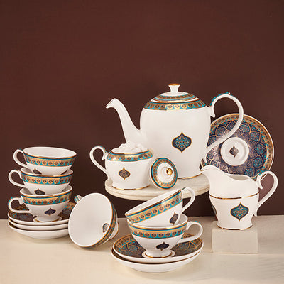 Manjari Tea Set of 17 Pcs