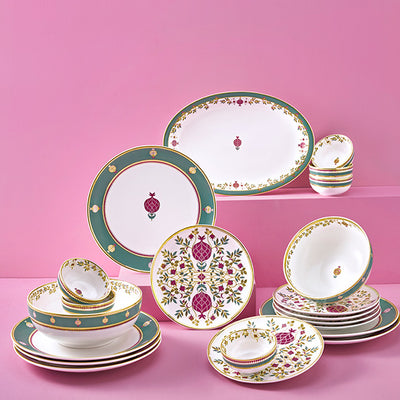 Anar Bagh Dinner Set  21 Pcs